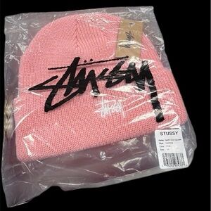 Stussy Blush Pink Knit Beanie New